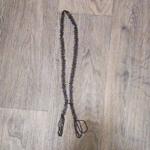 Antique Vintage Glass Micro Bead Flapper Necklace Deco 1920s about 16 Inches